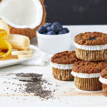 Load image into Gallery viewer, Muffin Revolution Banana Blueberry paleo muffins Gluten-Free
