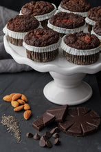 Load image into Gallery viewer, Muffin Revolution Chocolate Cherry paleo muffins Gluten-Free
