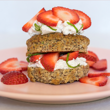 Load image into Gallery viewer, Muffin Revolution Recipe Idea Paleo Lemon Strawberry Shortcake
